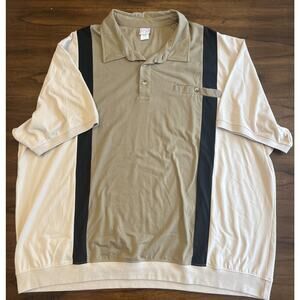 VTG HABAND Casual Joe Mens Shirt Banded Waist Pocket Polo Shirt Size 4XL